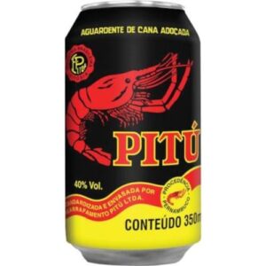 Aguardente de Cana Adoçada Pitú Lata 350ml