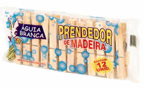 PRENDEDOR MADEIRA AGUIA BRANCA COM 12 UNIDADES