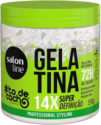GELATINA SALON LINE SUPER DEFINIÇAO TO DE CACHO 550G