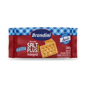 BISCOITO SALT CRACKER INTEGRAL AGUIA BRANDINI AGUIA 360G