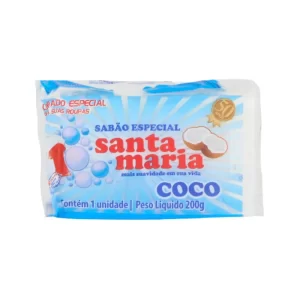 SABAO DE COCO EM BARRA SANTA MARIA 200G UNIDADE