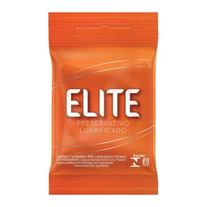 PRESERVATIVO ELITE LUBRIFICADO COM 3 UNIDADES