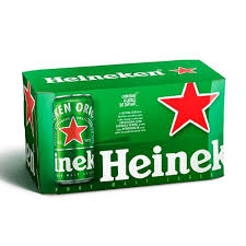 CAIXA DE CERVEJA HEINEKEN 269ML COM 8 UNIDADES