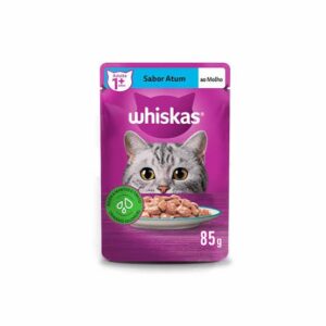 RAÇAO WHISKAS ATUM AO MOLHO UNIDADE 85G