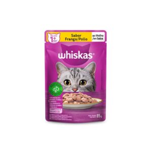 RAÇAO WHISKAS FRANGO/POLLO AO MOLHO UNIDADE 85G